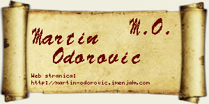 Martin Odorović vizit kartica